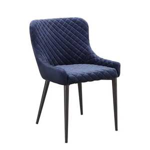 Chaises de restaurant et d'hôtel sur mesure fabriquées en Chine, dossier haut, revêtement en tissu velours - Product Image 5