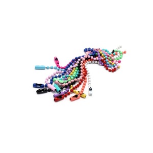 Cadena de cuentas de 11.5cm y 2.4mm, cordón metálico pintado para llavero con cierre para accesorios DIY - Product Image 4