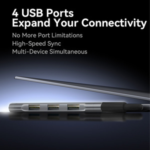 VegGieg Multiport 4 in 1 Type C <strong>HUB</strong> Docking Station USB3.0 4 Port Usb <strong>Hub</strong> <strong>Thunderbolt</strong> 4 Docking Station Function Data <strong>Hub</strong> - Product Image 3