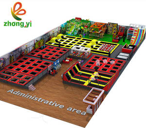 Большой прямоугольный пружинный батут, детский батут, кровать для взрослых, большая пенопластовая яма, продажа Батута - Product Image 1