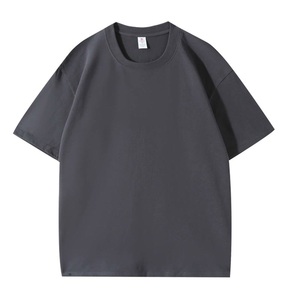Custom Heavyweight 100% Cotton T Shirt OEM ODM Oversized Unisex Crew Neck Blank Short Sleeve <b>Tee</b> with Logo - Product Image 4
