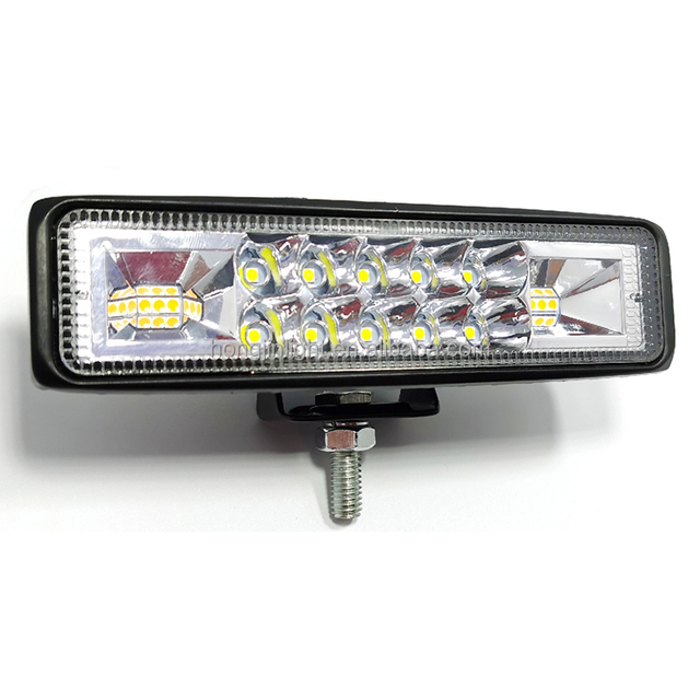 6inch 48W Double Color White/Yellow 3030 LED Work Light Bar Spot Beam Driving Headlight CE IP67 12-60V Aluminum Alloy