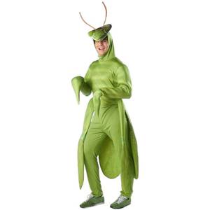 Disfraz de Mantis para Unisex, Mujeres y Hombres, Disfraz de Insecto Animal para Halloween, Carnaval, Fiesta, Disfraz de Purim para Adultos, Espectáculo Escénico - Product Image 4
