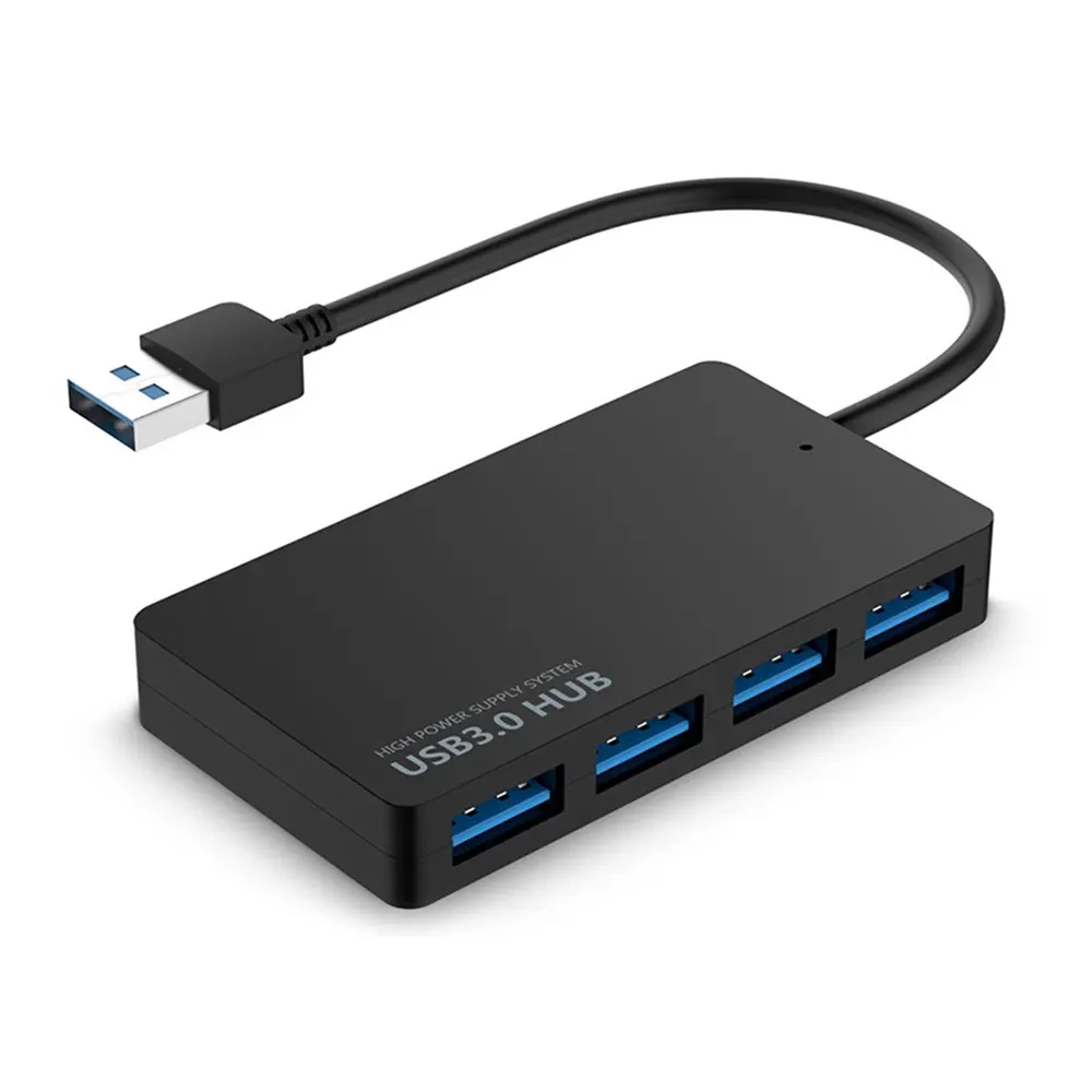 רכזת USB 3.0 מחשב נייד במהירות גבוהה חיצוני 4 יציאות מתאם ספליטר USB Expander אביזרי מחשב