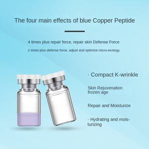 Mavi bakır peptid dondurularak kurutulmuş toz anti-kırışıklık cilt bakımı serumu ince çizgileri azaltır ve sıkılık Anti-Aging artırır - Product Image 4