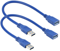 USB 3.0 Verlängerungskabel Typ A Stecker auf Buchse USB-Verlängerung Schnelle Datenübertragung Kompatibel mit PC, Laptop, Tastatur, USB-Stick