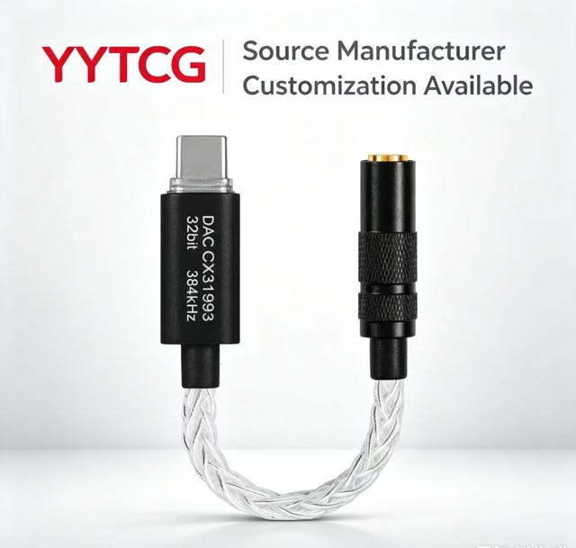 Premium USB C to 3.5mm Female Audio Adapter with DAC Chip for Smartphone and Tablet