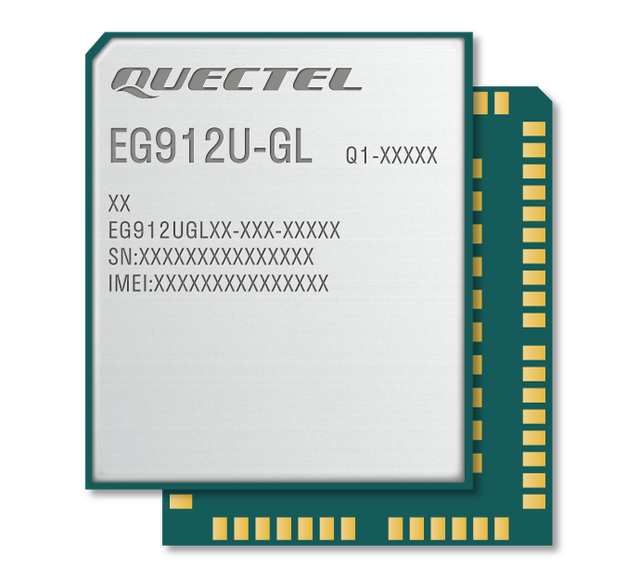 EG912U-GL LTE Cat 1 Bis M2M IoT Module with GSM/GNSS LGA Package LTE-FDD up to 10Mbps Downlink