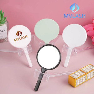 <strong>Makeup</strong> Mirror Handheld Round Vanity Mirror With Handle Hand Salon Compact <strong>Cute</strong> Portable Mirror Small Cosmetic - Product Image 2