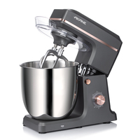 Batteur sur socle AKANE 2000W, puissant système de pétrissage de pâte de comptoir avec bol en acier inoxydable et fonctionnement stable à six vitesses avec pulsation