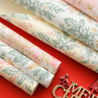 Matériaux floraux imperméables, emballages pour sapins de Noël, papier d'emballage floral de Noël imprimé pour les fleuristes
