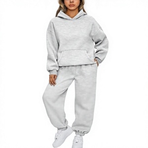 <b>Womens</b> 2 Piece Lounge <b>Sweatsuit</b> Hooded Sweatshirt and Jogger Pants Matching Set Casual Athletic Tracksuit - Product Image 1