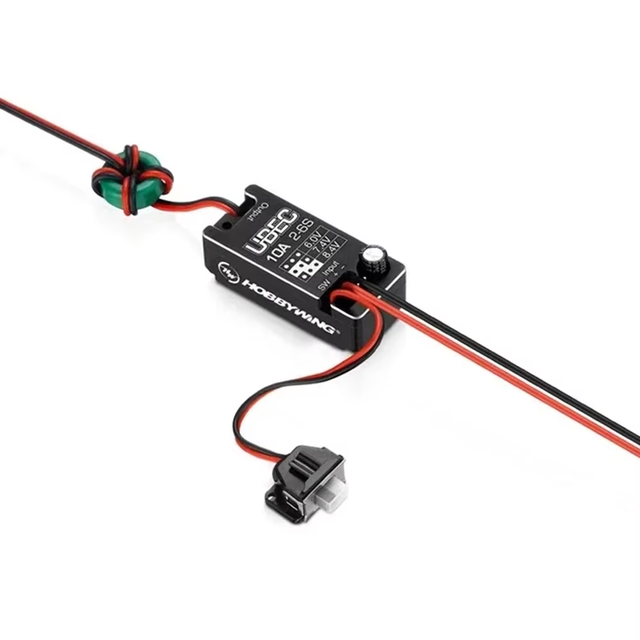 Hobbywing UBEC 10A V2 2~6S Voltage Regulator Module New Fully Waterproof Small Car 6V/7.4V/8.4V Adjustable for Toy Car Parts
