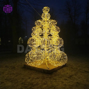 3D Christmas Tree Motif Light Outdoor Giant Metal Tree Sculpture LED IP65 Decoration - Product Image 2