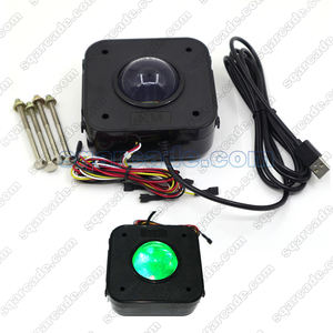 USB illuminato LED Trackball Mouse 4.5cm rotondi gioco Arcade macchina a gettoni giochi a gettoni con viti - Product Image 4