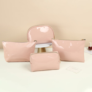 Thời Trang Mỹ Phẩm Túi Màu Hồng Dây Kéo Trang Điểm Pouch Trường Hợp Biểu Tượng Tùy Chỉnh Phụ Nữ Make Up Tổ Chức Chống Nước Vệ Sinh Cá Nhân Túi - Product Image 1