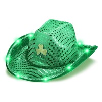 Il cappello da Cowboy di San Patrizio Western Party Festival ha portato il cappello da Cowboy al Neon per carnevale