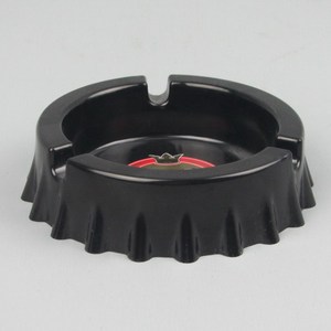 Stile americano portatile Mini posacenere progettato su misura nero rotondo copertura della birra melamina a buon mercato utilizzato nella zona di fumo all'aperto Bar - Product Image 4