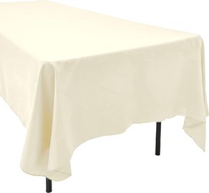 Wholesale Woven American Style Round 100% Polyester Disposable <b>Tablecloth</b> White Wedding Party Luxury Hotel - Product Image 2