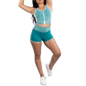 Pantalones y Shorts de Yoga para Mujer al por Mayor con Logotipo Personalizado, Cintura Alta, Secado Rápido, Transpirables, Tela de Poliéster/Nailon - Product Image 2