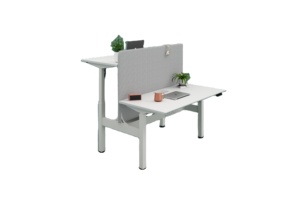 Grosir bentuk L kayu meja kantor eksekutif tinggi dapat dilipat otomatis manajer komputer berdiri meja kantor - Product Image 6