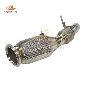 Tuyau d'échappement N20 Downpipe pour <span class=keywords><strong>BMW</strong></span> Série 4 catted F30 <span class=keywords><strong>320i</strong></span> 320xi 328i 328xi Bouclier thermique avec catalyseur à 200 cellules - Product Image 2