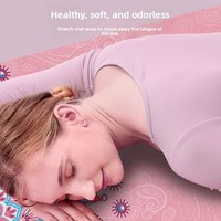 Colchoneta de yoga de gamuza engrosada transfronteriza, esterilla de suelo estampada para fitness, saltar la cuerda, aeróbicos, colchoneta insonorizada y amortiguadora de impactos para uso en seco/húmedo
