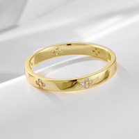 Cincin Berlian Besar Mewah Perak Sterling 925 Berlapis Emas Potongan Bunga Es Zirkon Set Cincin Pasangan Pernikahan Pertunangan