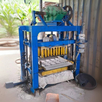 Machine à fabriquer des blocs de ciment emboîtables QTJ4-40, machine à mouler des blocs de béton creux, machine de production de briques, machine automatique de fabrication de blocs