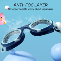 Lunettes de plongée pour enfants en silicone liquide avec monture intégrée, verres PC anti-buée, pour l'entraînement