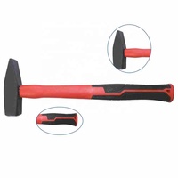 Marteau d'ingénieur en acier au carbone 45, marteau professionnel pour monteur avec poignée en caoutchouc pour la construction, l'atelier et les réparations