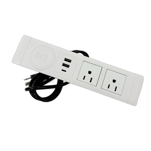 ปลั๊กไฟตั้งโต๊ะพร้อมพอร์ต USB 2 ช่องเสียบ AC 2 ช่องพอร์ต USB-A 1 ช่องพอร์ต USB-C ปลั๊กพ่วงแบบตั้งโต๊ะ สายดินมาตรฐาน 120 โวลต์ วัสดุพลาสติก - Product Image 1