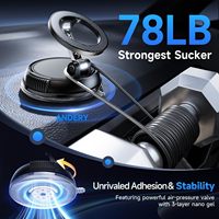 Support de téléphone magnétique pour voiture le plus puissant 2400gf (78+LBS) à succion 360° °   Ajustable pour iPhone 17 Pro Max pour iPhone 16 Air