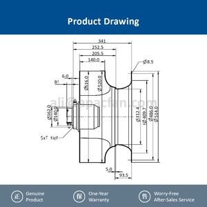 Ziehl-abegg RH50E-4DK.6K.1R 129560 Air Handling Unit Backward Curved Centrifugal <b>Fan</b> High Efficiency EC Plug <b>Fan</b> for AHU - Product Image 4