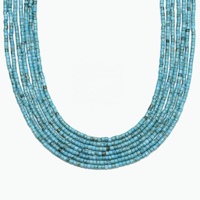 YMJ Faux bleu vert magnésite Turquoise perles de pierres précieuses en vrac ovale Rondelle Heishi disque Tube tambour Cube perle pour la fabrication de bijoux