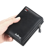 Dompet Pendek Pria Terbaru 2026, Terlaris, Bahan Kulit PU, Dompet Resleting, Tas Koin Mini Fashion Terbaru, Desain Bermerek, Tempat Kartu