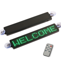 9 inç uzaktan kumanda LED matris paneli yanıp sönen kaydırma mesaj LED Mini ekran kurulu özel metin 12V araba LED pencere işareti