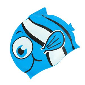 หมวกว่ายน้ำซิลิโคนรูปปลา<span class=keywords><strong>การ์ตูน</strong></span>สำหรับเด็ก |   หมวกว่ายน้ำกันน้ำกันลื่นยืดหยุ่นสีสันสดใสสำหรับเด็กชายเด็กหญิงเด็กวัยหัดเดิน<span class=keywords><strong>สระ</strong></span>ว่ายน้ำ - Product Image 1