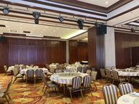 Porte accordéon coulissante acoustique mobile en acier ultra-résistant insonorisée pour hôtel, cloison de séparation