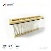 Filtre à air plissé à panneaux plats 717x136x325mm, élément filtrant industriel de remplacement pour systèmes de collecte de poussière