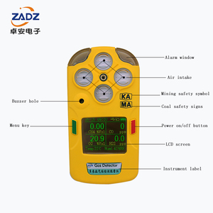 4-in-1 Digitaler Industrieller Gasdetektor Ex-Zertifizierter Lecksucher für CH4/O2/CO/CO2 Multi-Parameter Giftige Brennbare Gase - Product Image 5