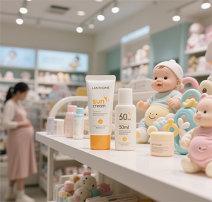 LANTHOME Organic SPF50 Crema de protección solar para el cuidado prenatal Protección solar segura para madres embarazadas - Product Image 2