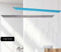 ECOJAS Long luminaire suspendu personnalisé Rectangles Lampes suspendues Led Lumière linéaire pour éclairage décoratif