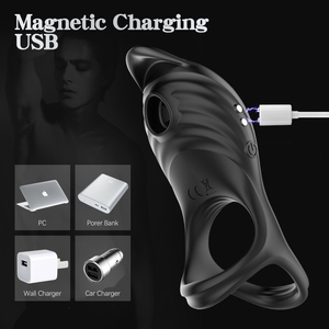 Vibrierender Penisring mit Verschluss für Männer, Paar-Sexspielzeug, Erwachsenen-Spielzeug Modell 0292 - Product Image 4