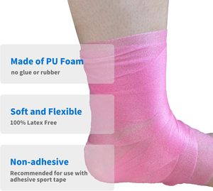 Nastro Sportivo da 7 cm, Morbido Pre-Benda in Schiuma PU, Fasciature per Caviglia e Polso, Supporto per Ginocchio, Elastico Leggero per Sport e Intrattenimento - Product Image 4