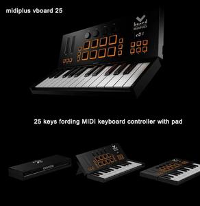Vboard 25 teclas portátil Mini arreglo de música electrónica controlador de teclado Midiplus accesorios para instrumentos musicales - Product Image 6