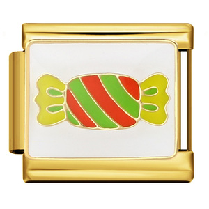 Braccialetto di Design unico in acciaio inox all'ingrosso nominato nuova caramella stile italiano modulare 9mm braccialetto di fascino - Product Image 4