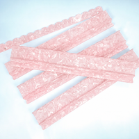 Support de Mahjong en Acrylique Rose Personnalisé en Gros, avec Poussoir Magnétique Solide à Motif Nacré et Support de Tuiles Festonné