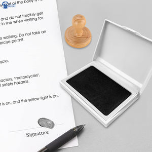 Almohadilla de tinta portátil de color personalizada Almohadilla de <span class=keywords><strong>sello</strong></span> compacta hecha de plástico <span class=keywords><strong>para</strong></span> escritorio de oficina <span class=keywords><strong>para</strong></span> documentos comerciales - Product Image 4