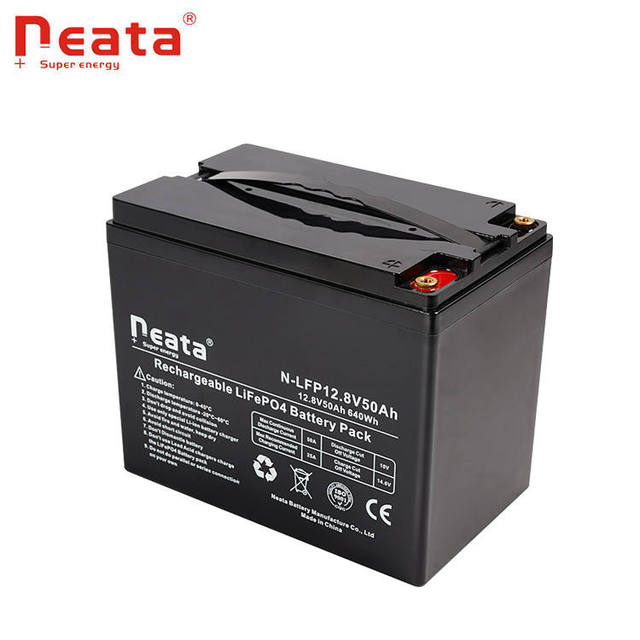Neata Fast Charging Home Solar System Lfp Prismatic Lifepo4 12.8v 50ah Lithium Ion Battery Pack